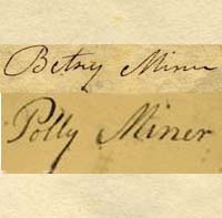 Betsy Miner's Letters to Her Mother