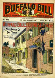 Buffalo Bill weekly cover with anti-Chinese theme