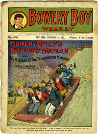 cover illustration: Bowery Billy's Narrow Squeak